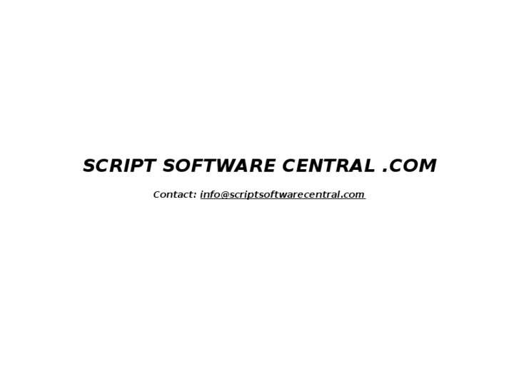 www.scriptsoftwarecentral.com