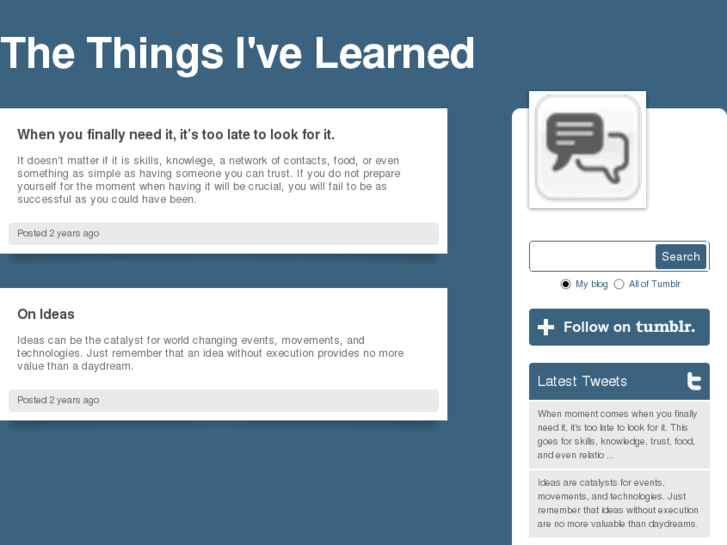 www.thethingsilearned.com