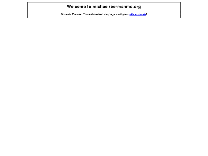www.michaelrbermanmd.org