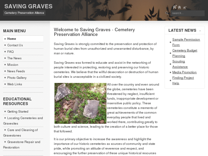 www.savinggraves.net