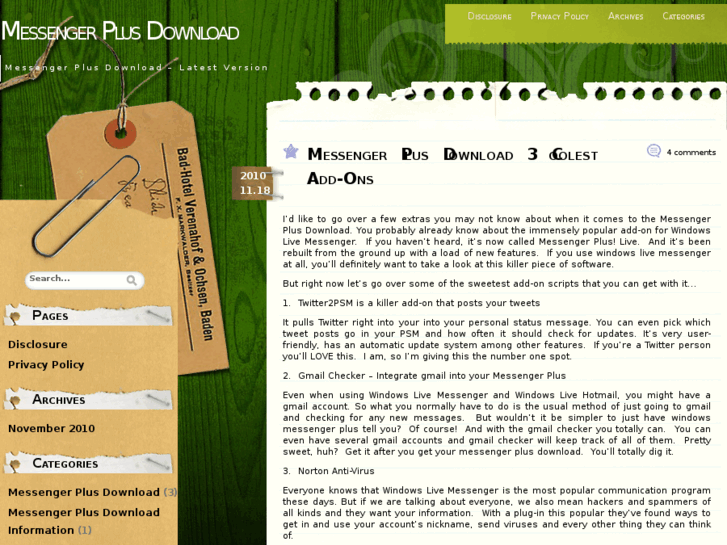 www.messengerplusdownload.net