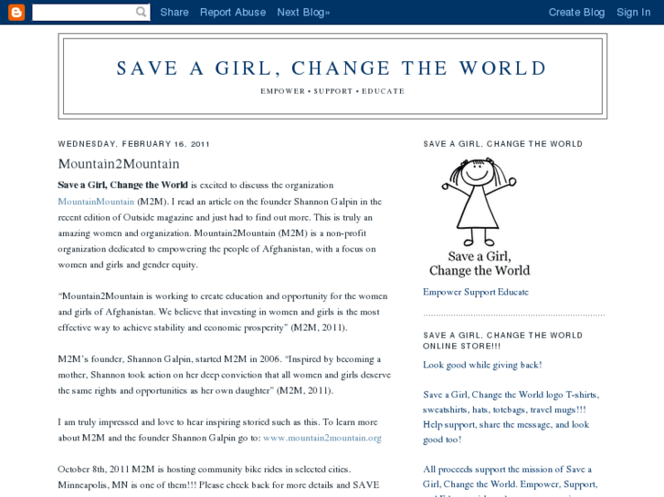 www.saveagirlchangetheworld.org