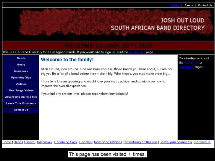 www.joshoutloud.co.za