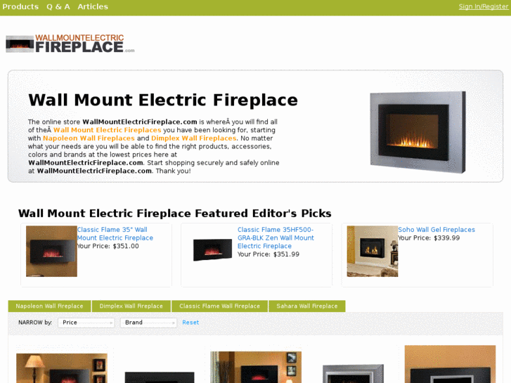 www.wallmountelectricfireplace.com