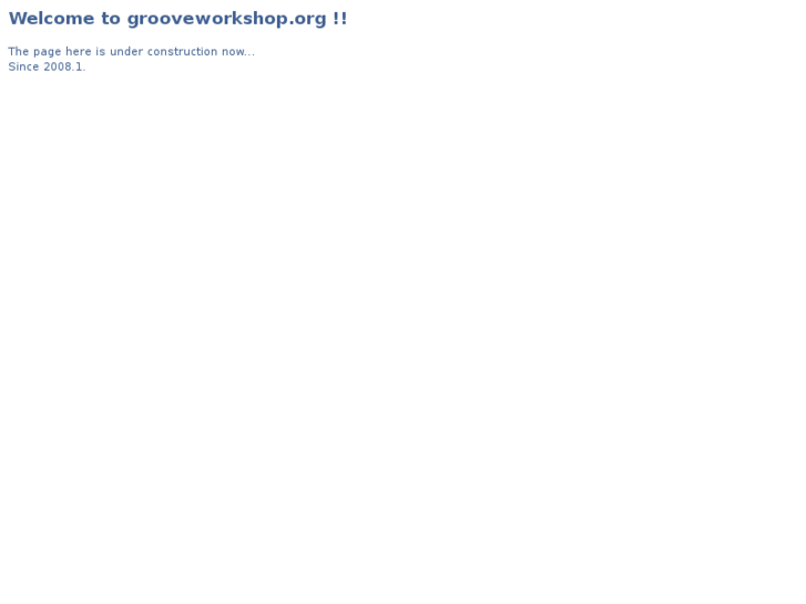 www.grooveworkshop.org
