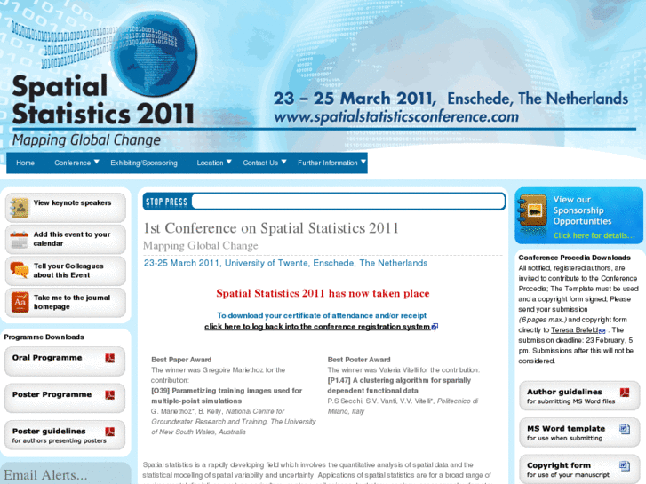 www.spatialstatisticsconference.org