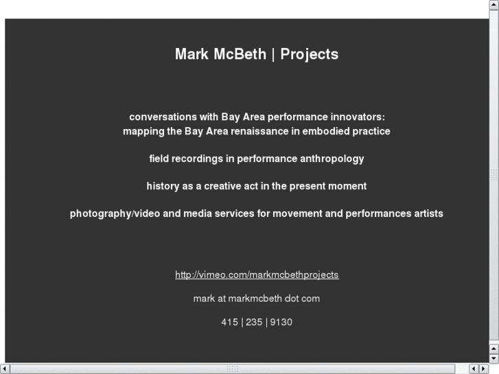www.markmcbethprojects.org