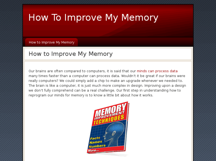 www.howtoimprovemymemory.info