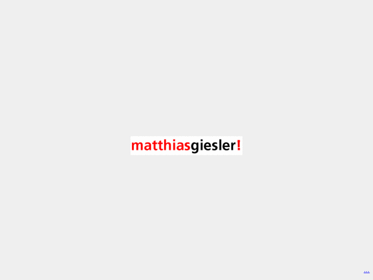 www.matthiasgiesler.com