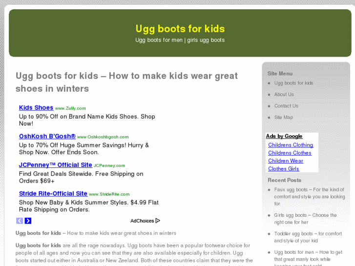 www.uggbootsforkids.org