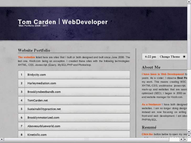 www.tomcardenwebdeveloper.com
