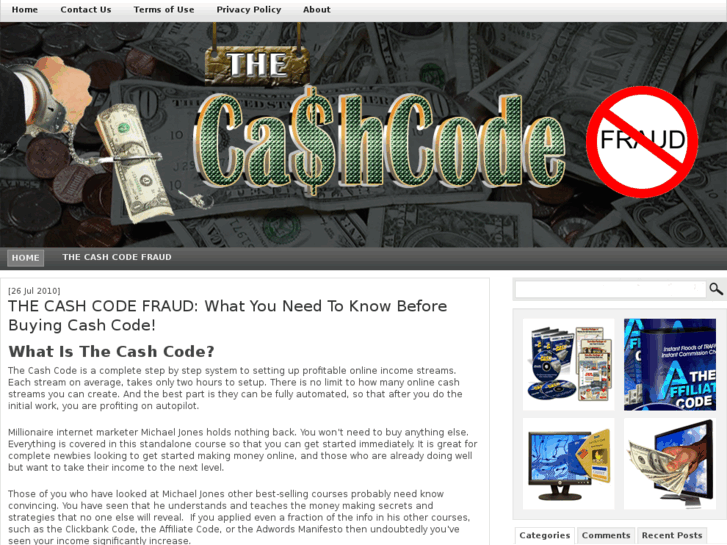 www.thecashcodefraud.com