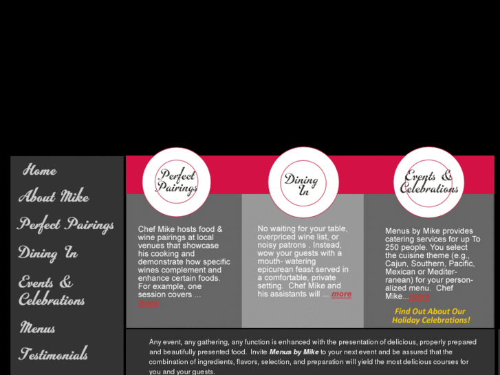 www.menusbymike.com