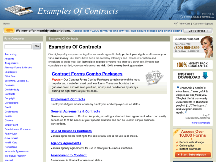 www.examplesofcontracts.com