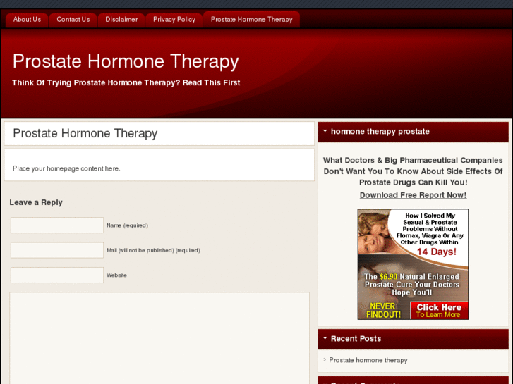 www.prostatehormonetherapy.org