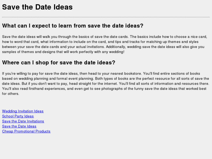 www.savethedateideas.net