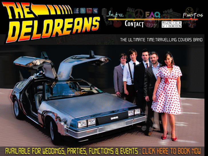 www.thedeloreansband.com