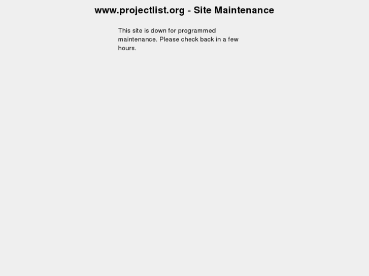 www.projectlist.org
