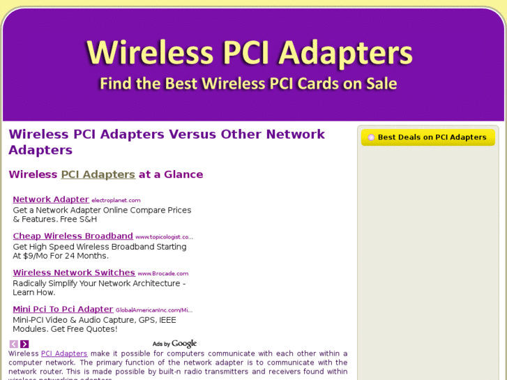 www.wirelesspciadapters.net