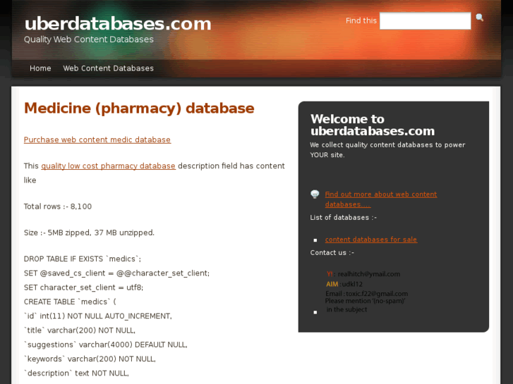 www.uberdatabases.com