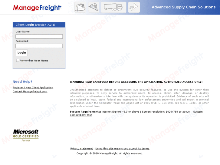 www.managefreight.com