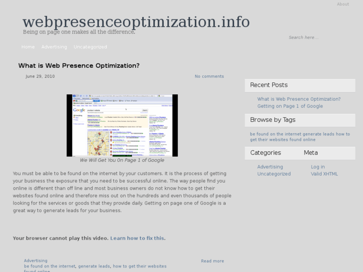 www.webpresenceoptimization.info