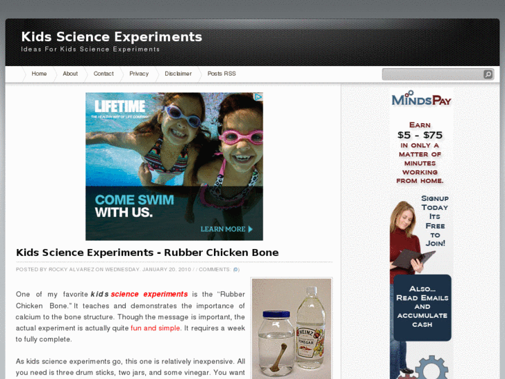 www.kidsscienceexperiments.net