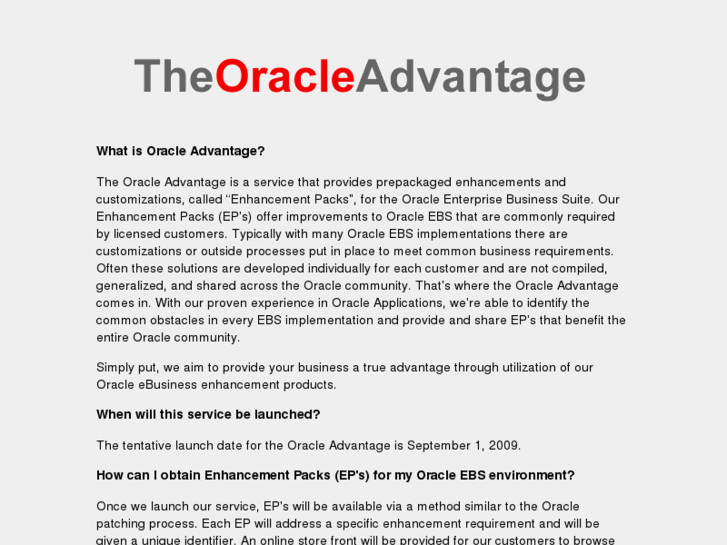 www.theoracleadvantage.com