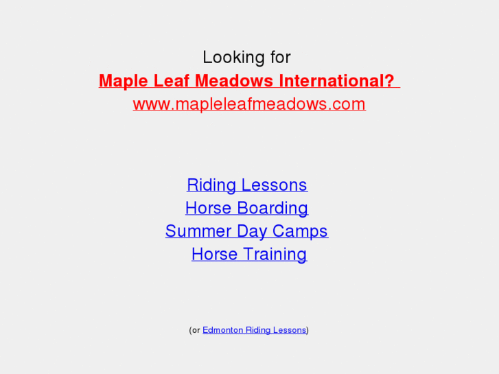www.mapleleafmeadows.net