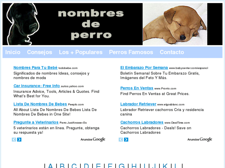 www.nombresdeperro.net