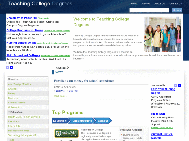 www.teachingcollegedegrees.com