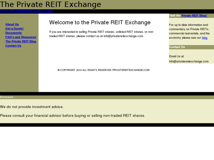 www.privatereitexchange.com