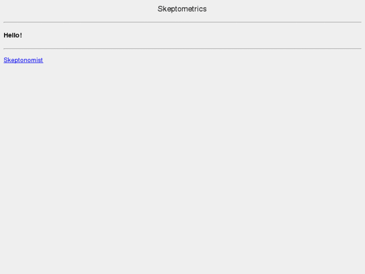www.skeptometrics.org