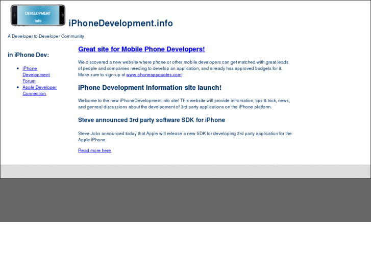 www.iphonedevelopment.info