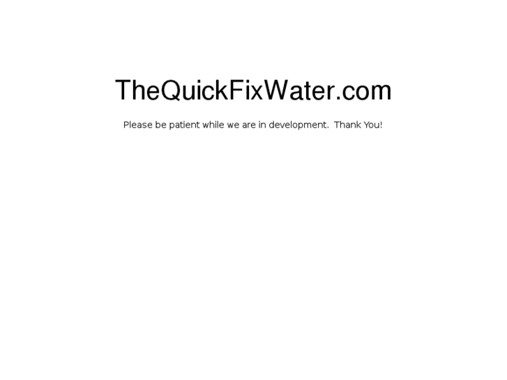 www.thequickfixwater.com