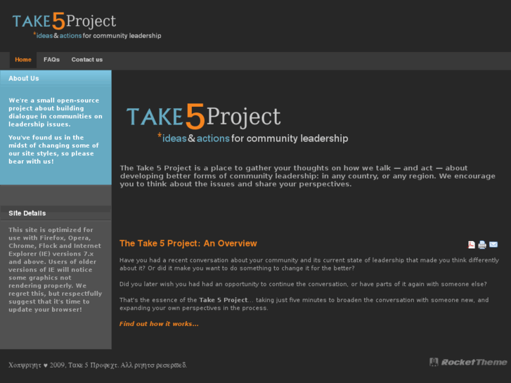 www.takefiveproject.org