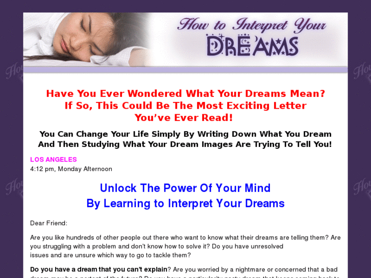 www.howtointerpretyourdreams.org