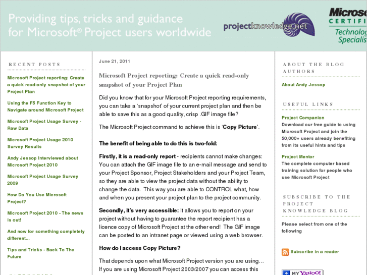 www.projectknowledge.net