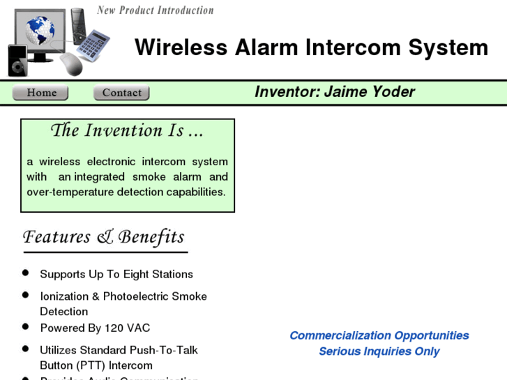 www.wirelessalarmintercomsystem.info