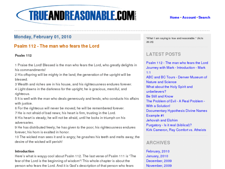 www.trueandreasonable.com