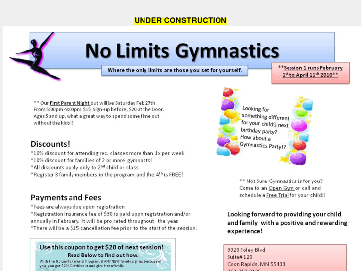 www.nolimitsgymnastics.net