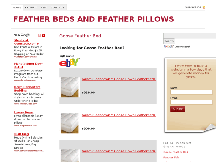 www.featherbedsandfeatherpillows.info