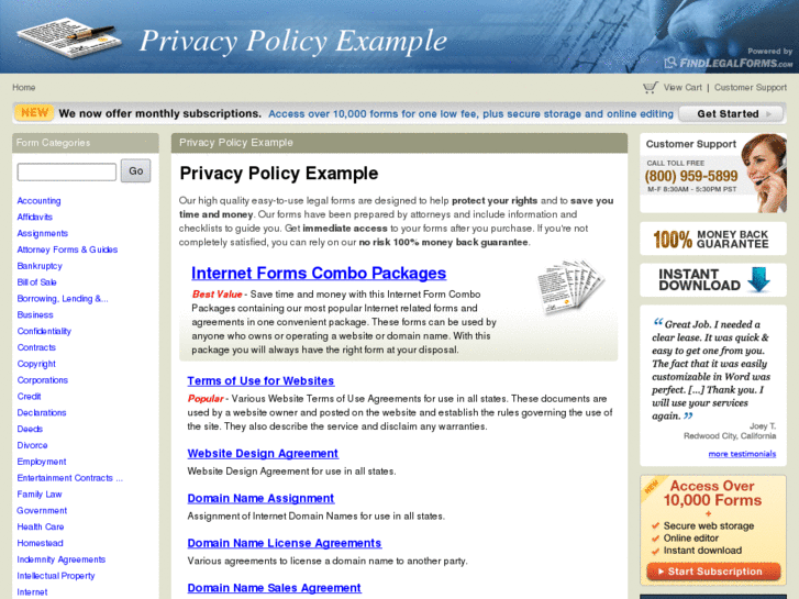 www.privacypolicyexample.com