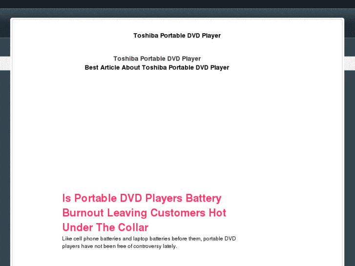 www.toshibaportabledvdplayer.org
