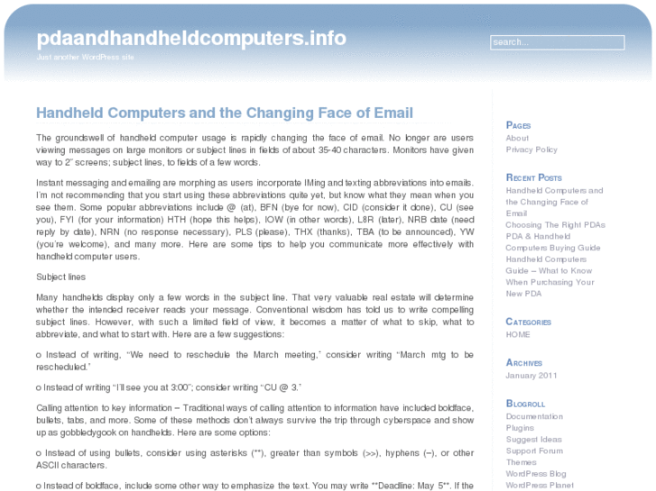 www.pdaandhandheldcomputers.info