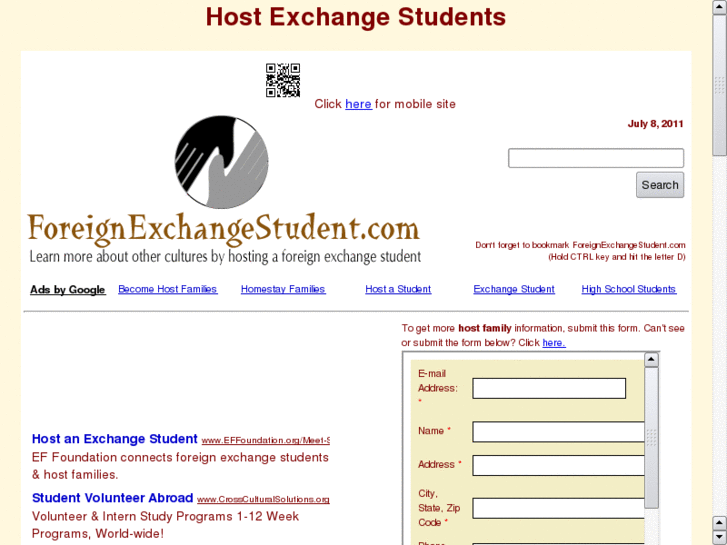 www.foreignexchangestudent.org
