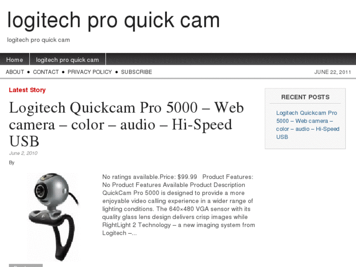 www.logitechproquickcam.com