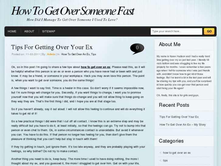 www.howtogetoversomeone.info