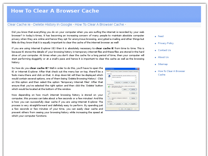 www.howtoclearabrowsercache.info
