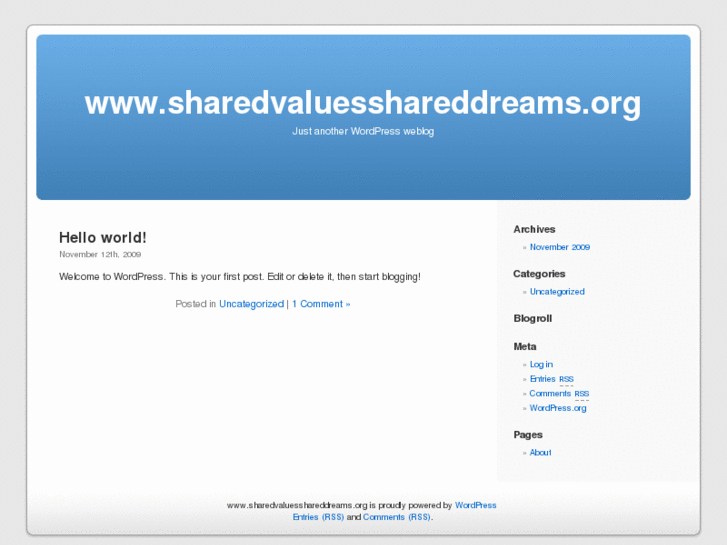 www.sharedvaluesshareddreams.org